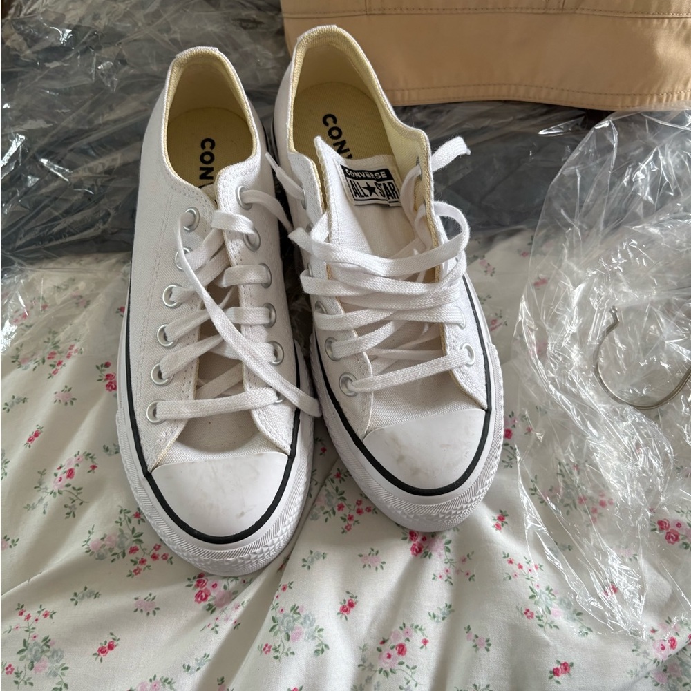 Converse White Low-Top Sneakers